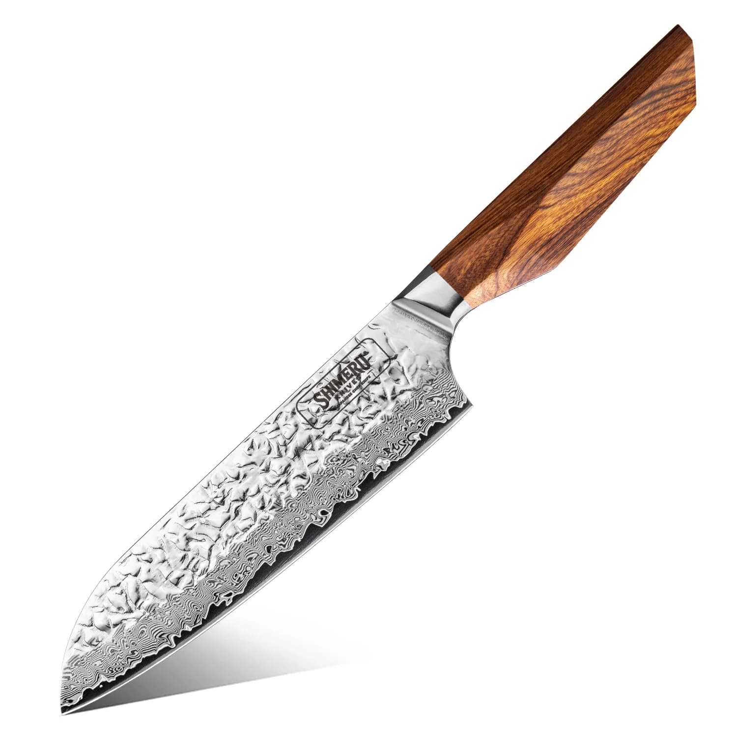 Shikoku 7" Damascus Steel Kengata Santoku 三徳包丁