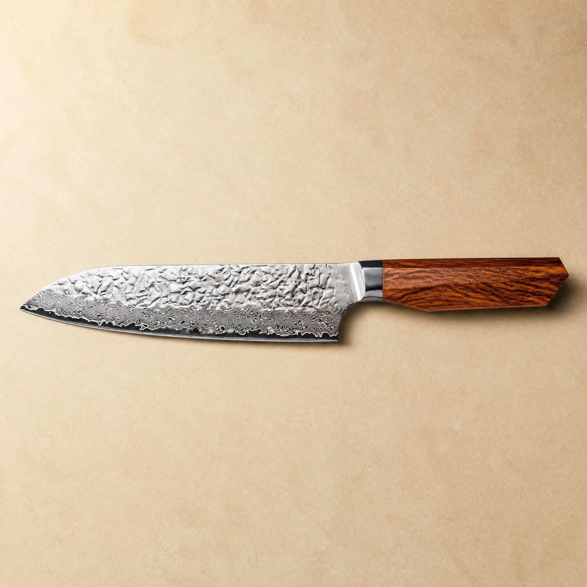 Shikoku 7" Damascus Steel Kengata Santoku 三徳包丁