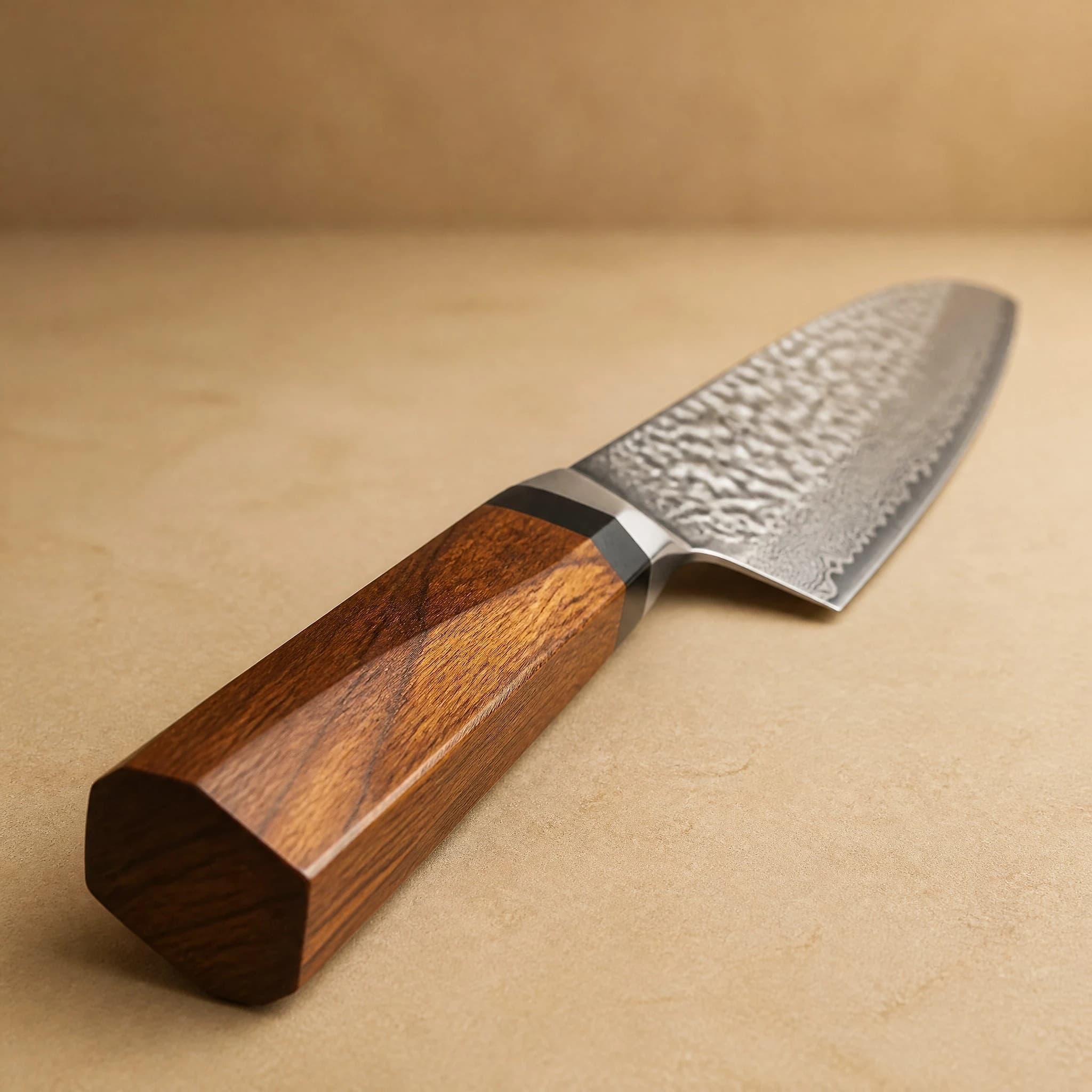 Shikoku 7" Damascus Steel Kengata Santoku 三徳包丁