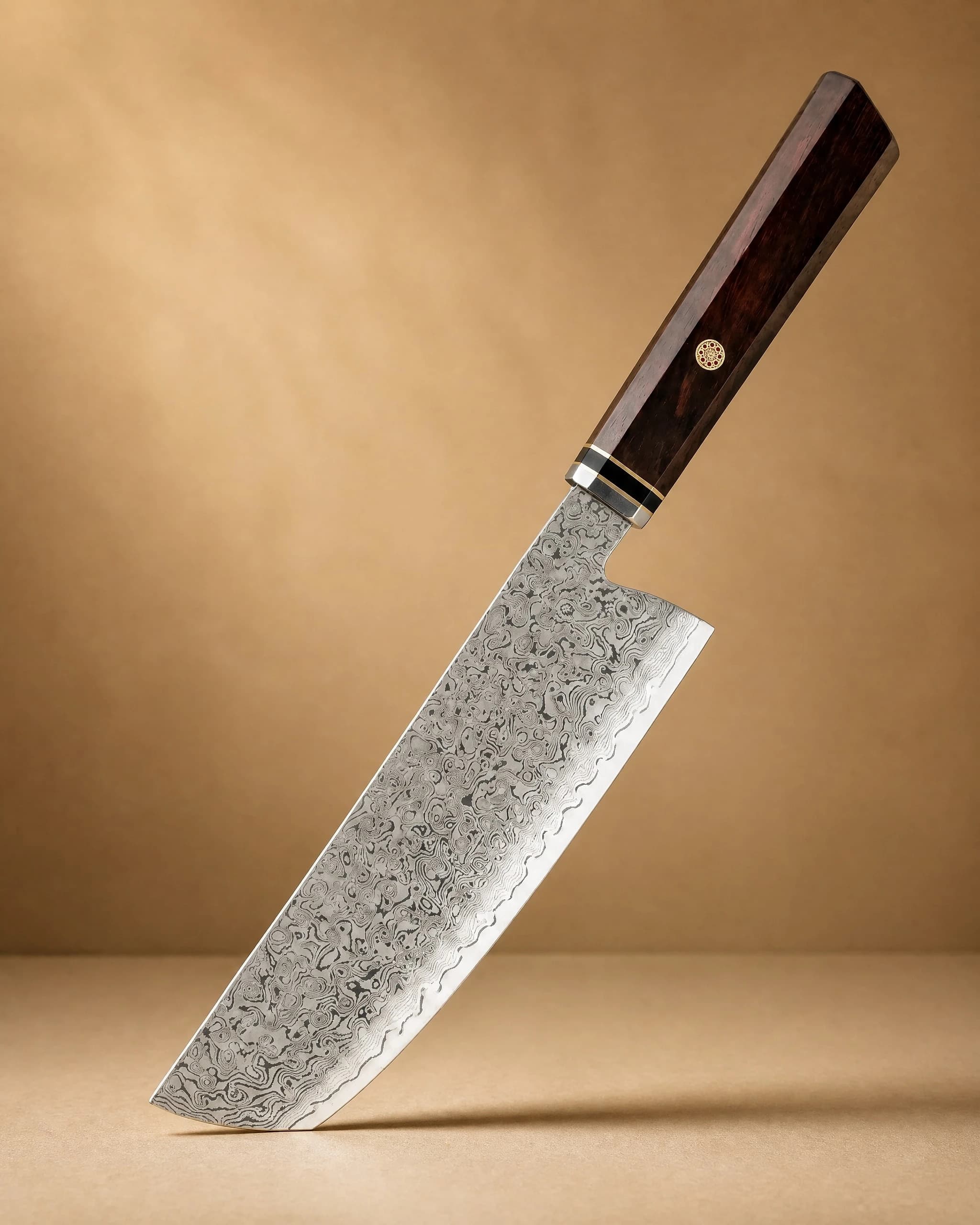 Yamato 7" Damascus Steel Nakiri Knife 菜切り包丁