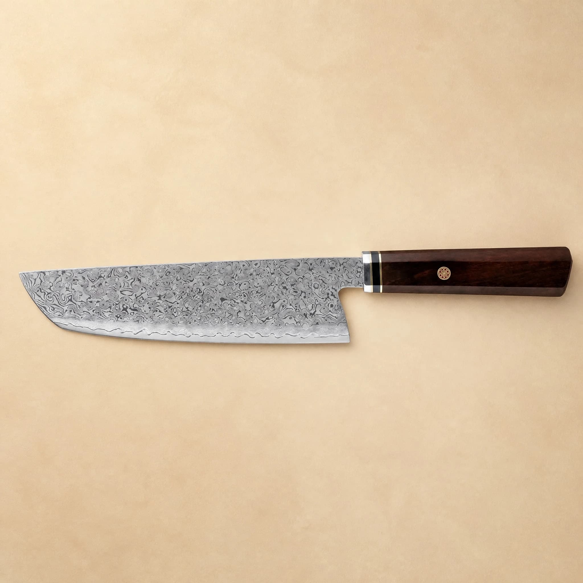 Yamato 7" Damascus Steel Nakiri Knife 菜切り包丁