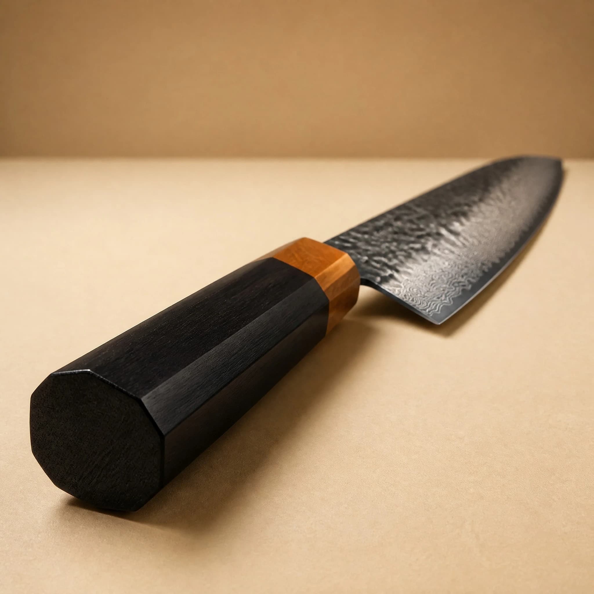 Dark Grain 9.5" Damascus Steel Kiritsuke Knife 切り付け包丁