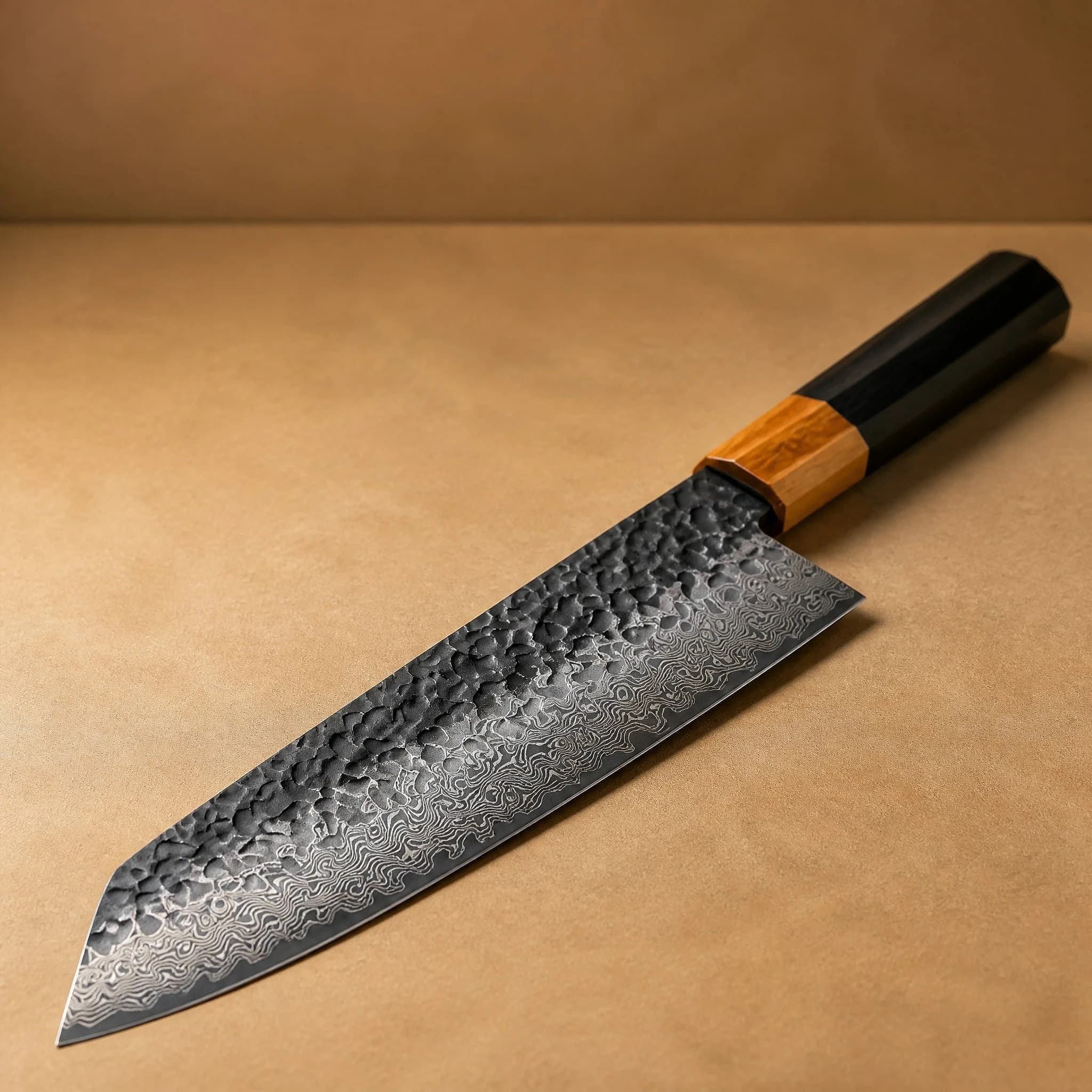 Dark Grain 9.5" Damascus Steel Kiritsuke Knife 切り付け包丁