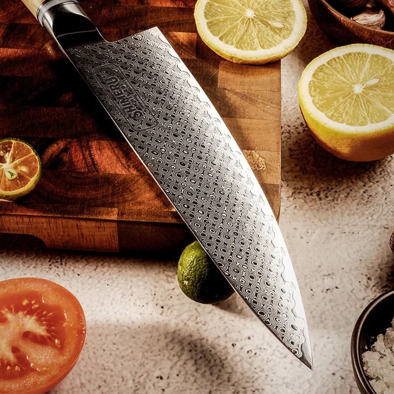Maruyama 8'' Damascus Steel Gyuto Knife 牛刀