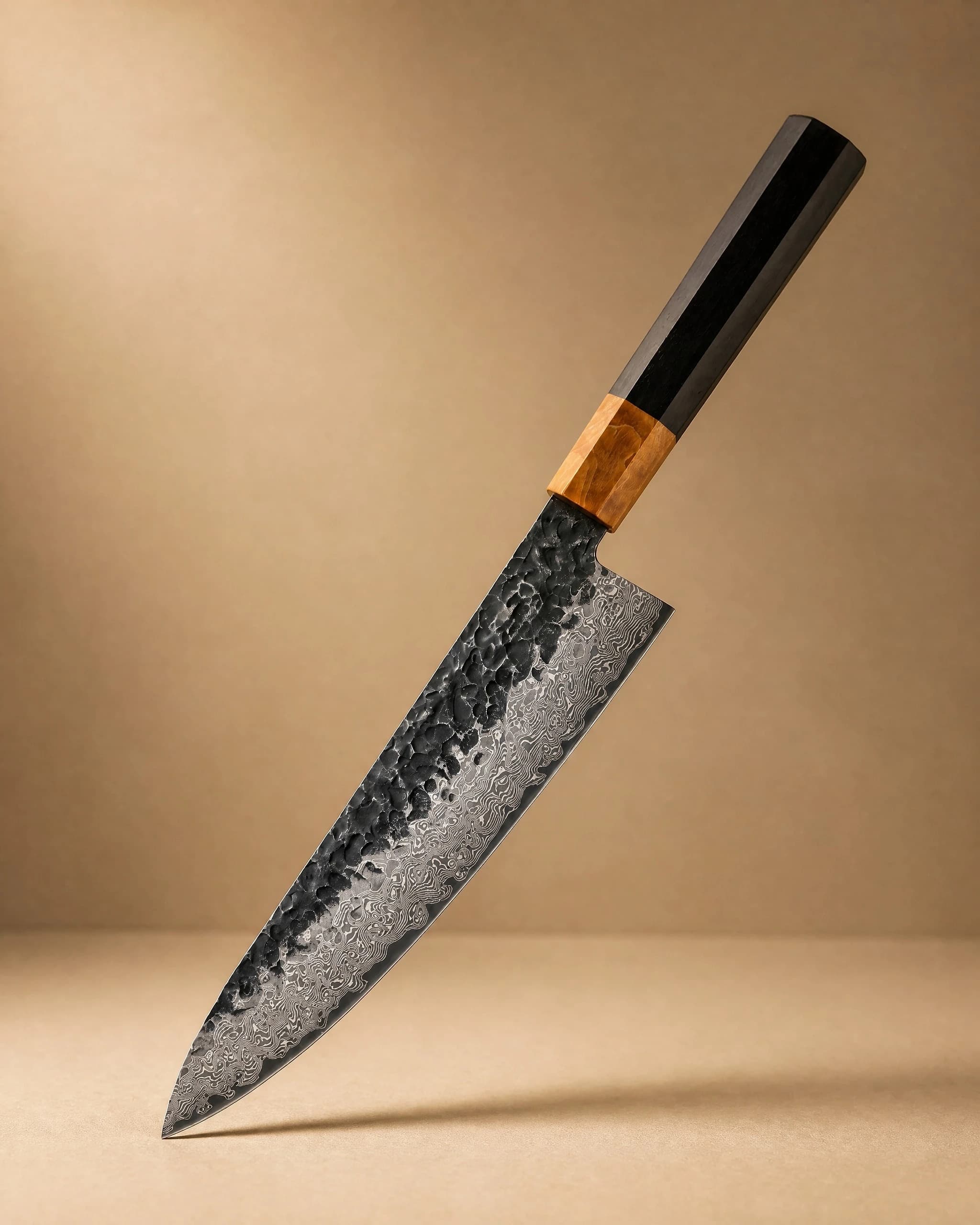 Kumozu 8'' Damascus Steel Gyuto Knife 牛刀