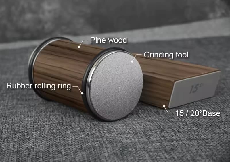 Magnetic Rolling Knife Sharpener Diamond #400 &amp; #1000 Whetstone #240 &amp; #600