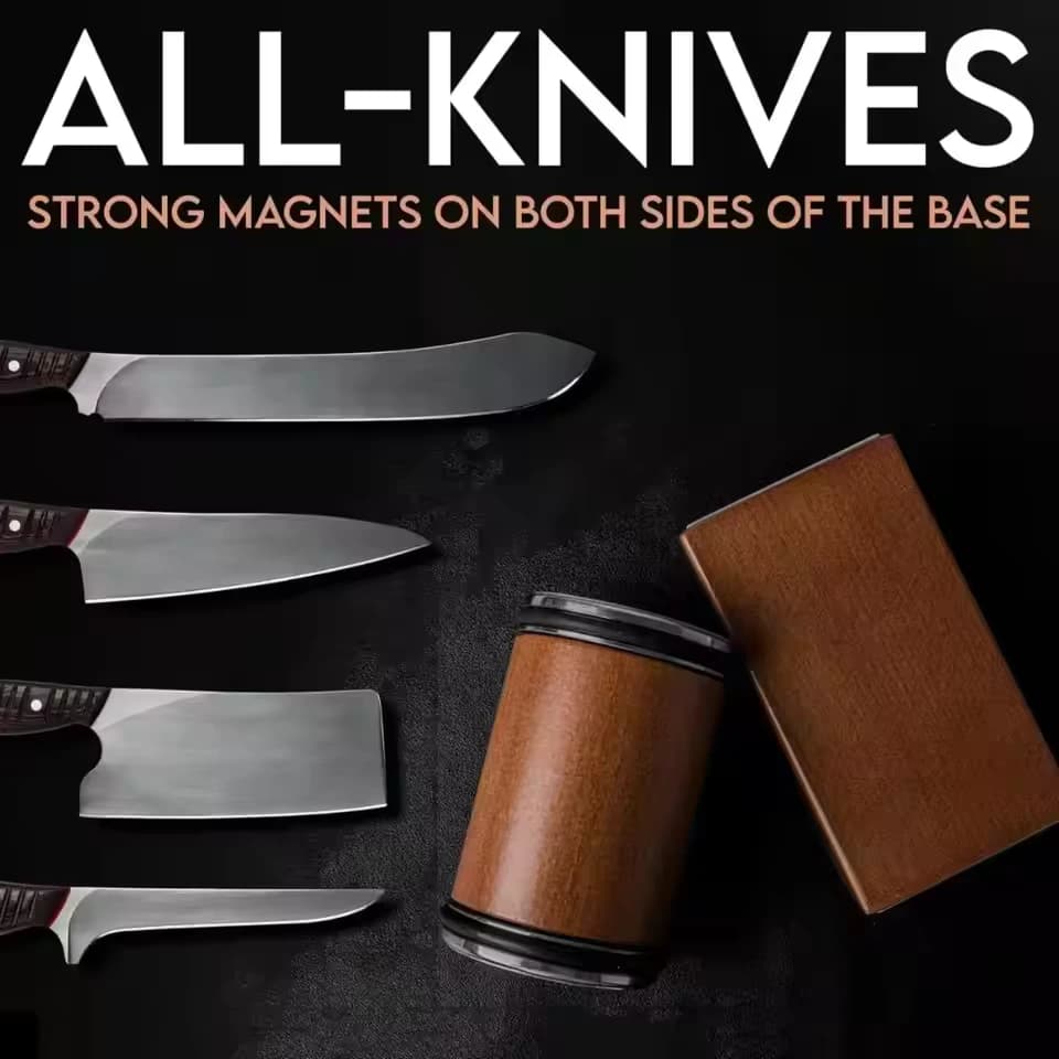 Magnetic Rolling Knife Sharpener Diamond #400 &amp; #1000 Whetstone #240 &amp; #600