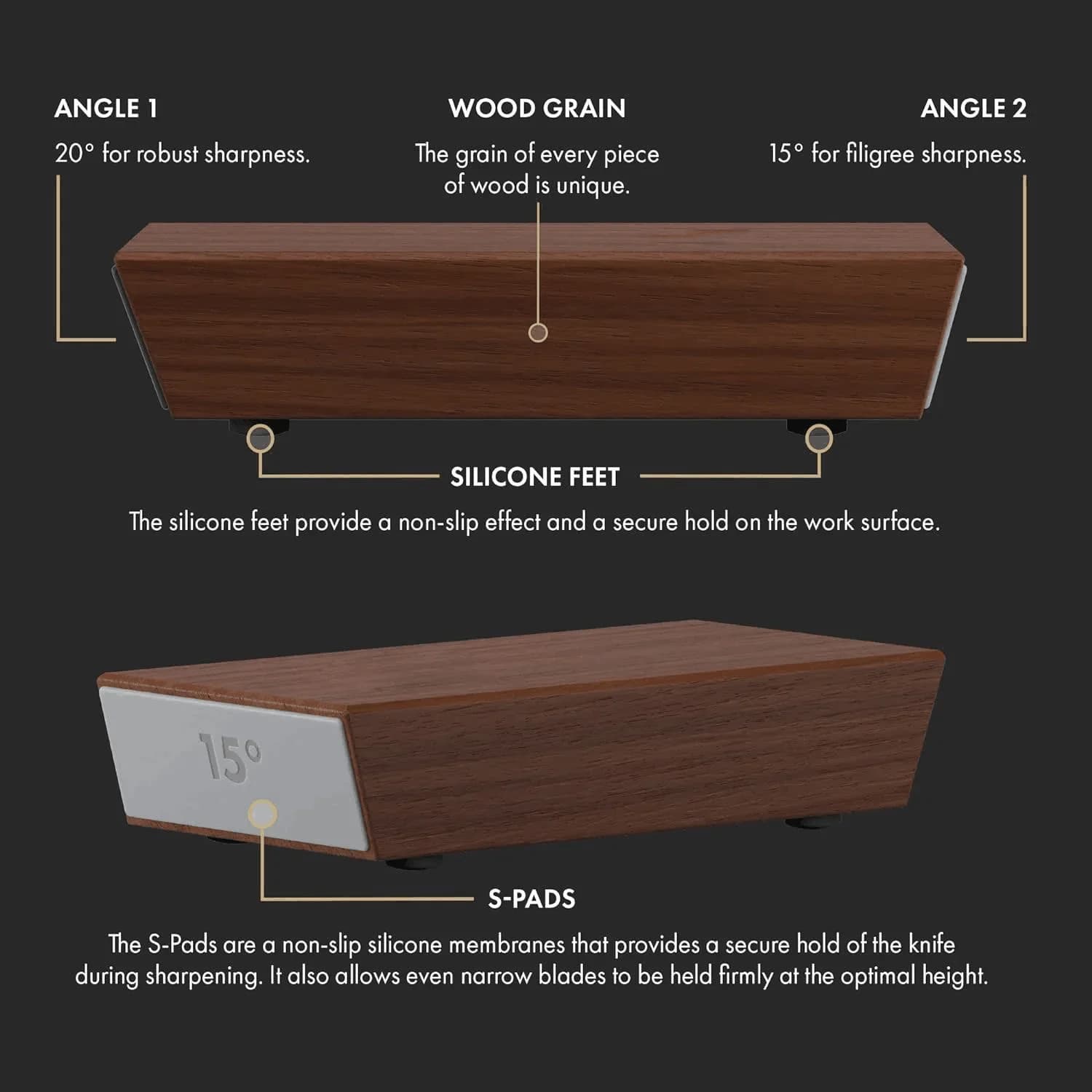 Magnetic Rolling Knife Sharpener Diamond #400 &amp; #1000 Whetstone #240 &amp; #600