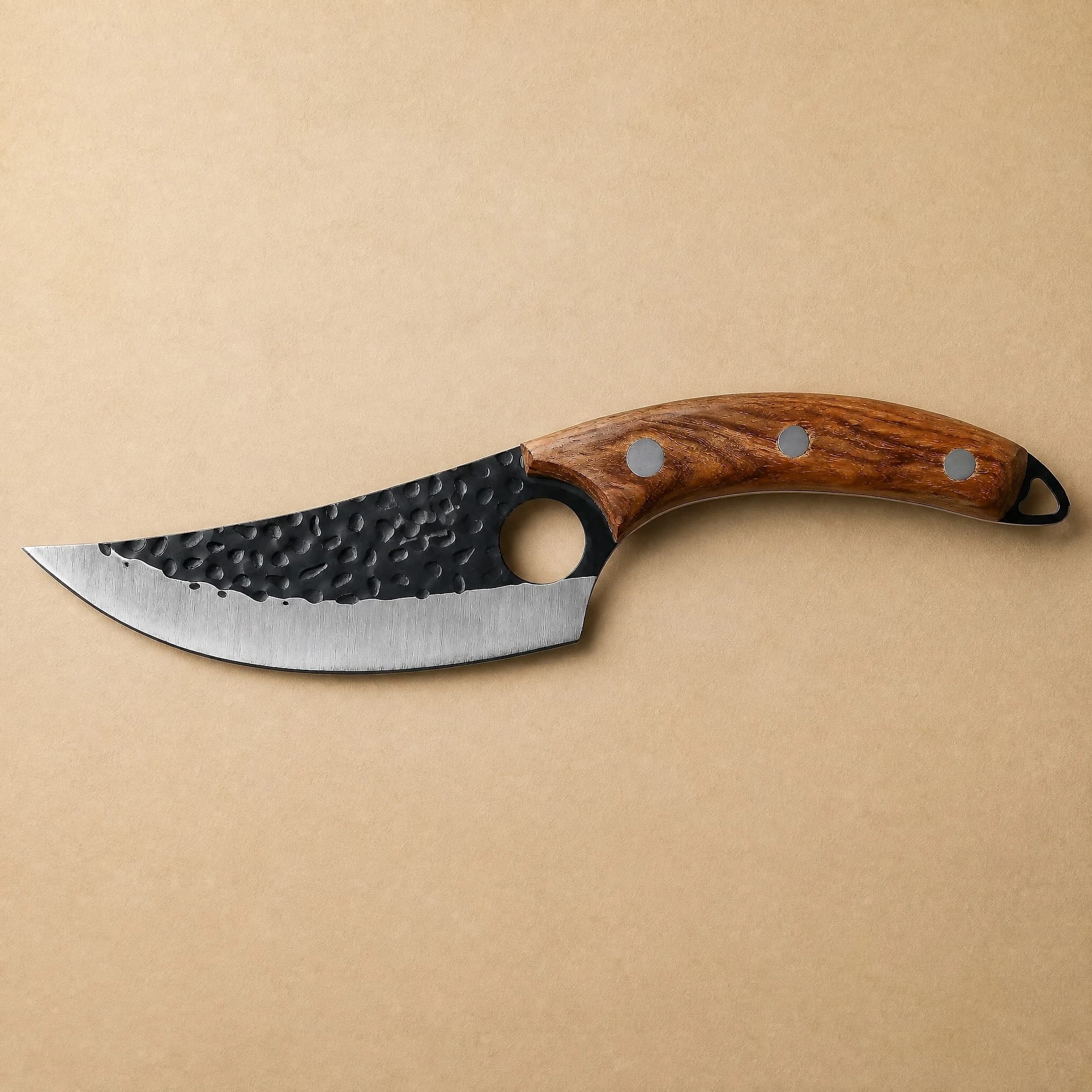 Tetsuya 5.7" Butcher Knife with Leather Sheath