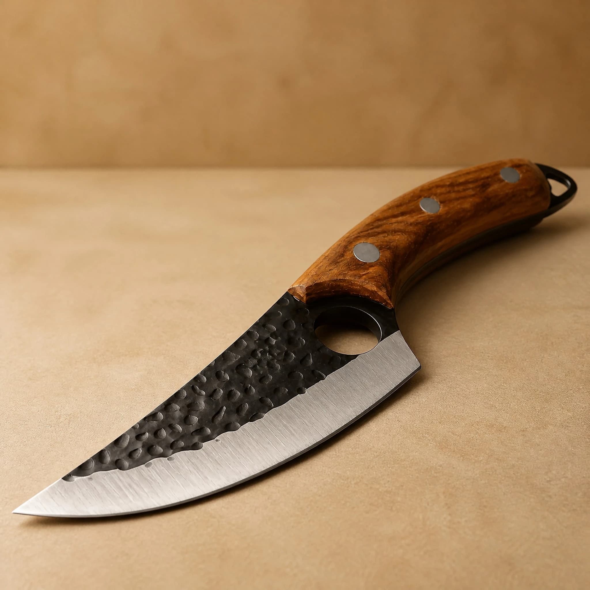 Tetsuya 5.7" Butcher Knife with Leather Sheath