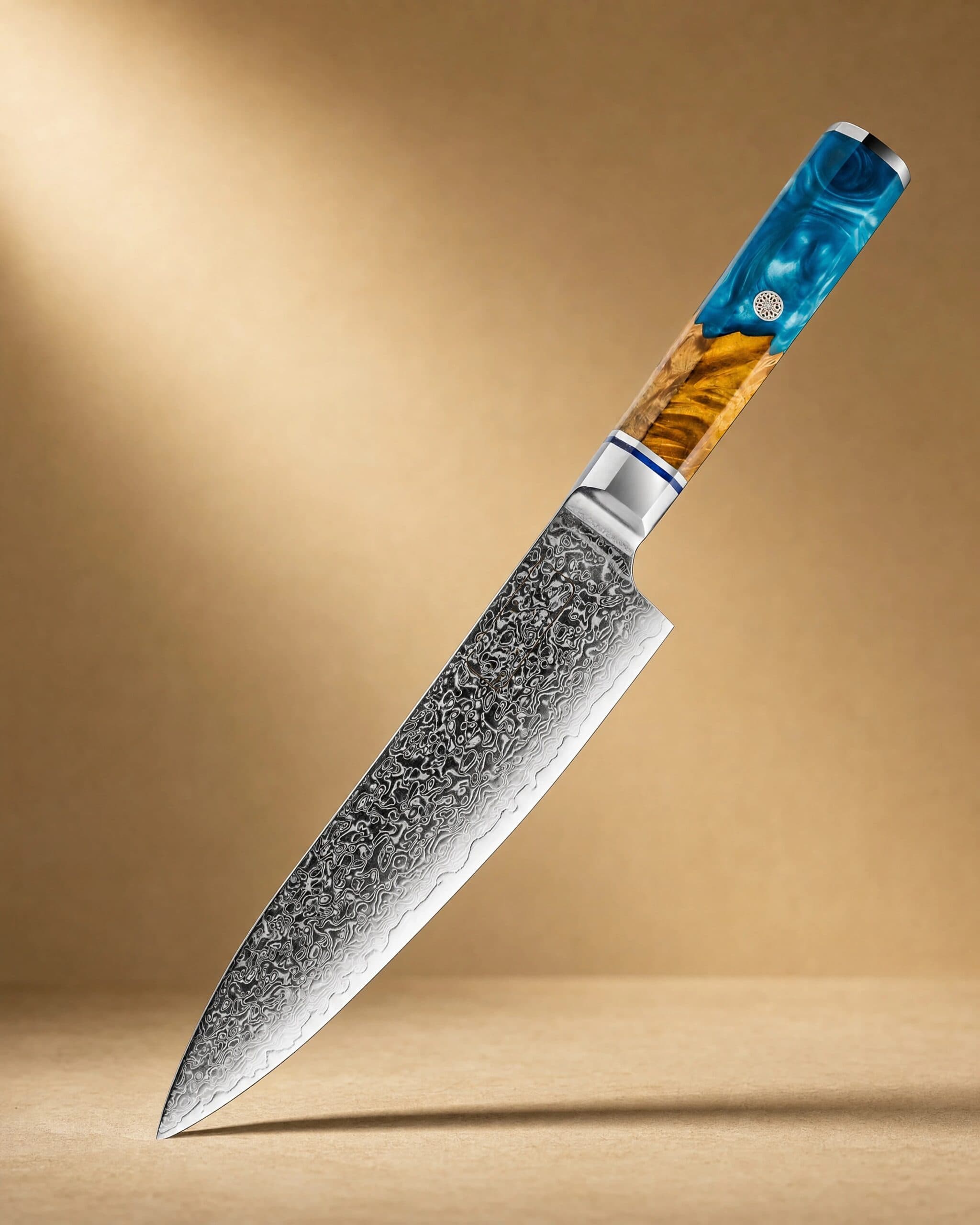 Asahi 旭川 8" Damascus Steel Gyuto Knife 牛刀