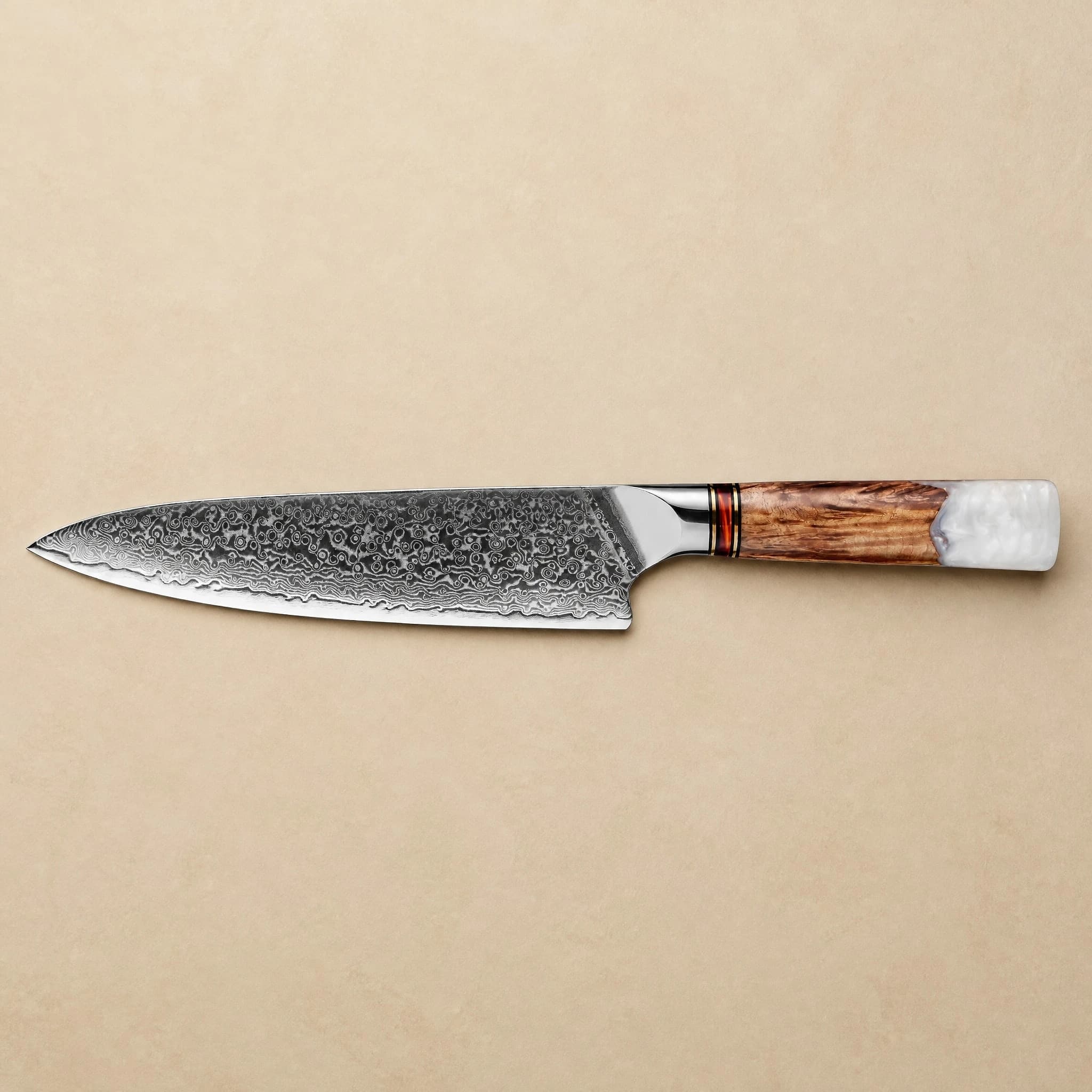 Shirakawa 白川 8" Damascus Steel Gyuto Knife 牛刀