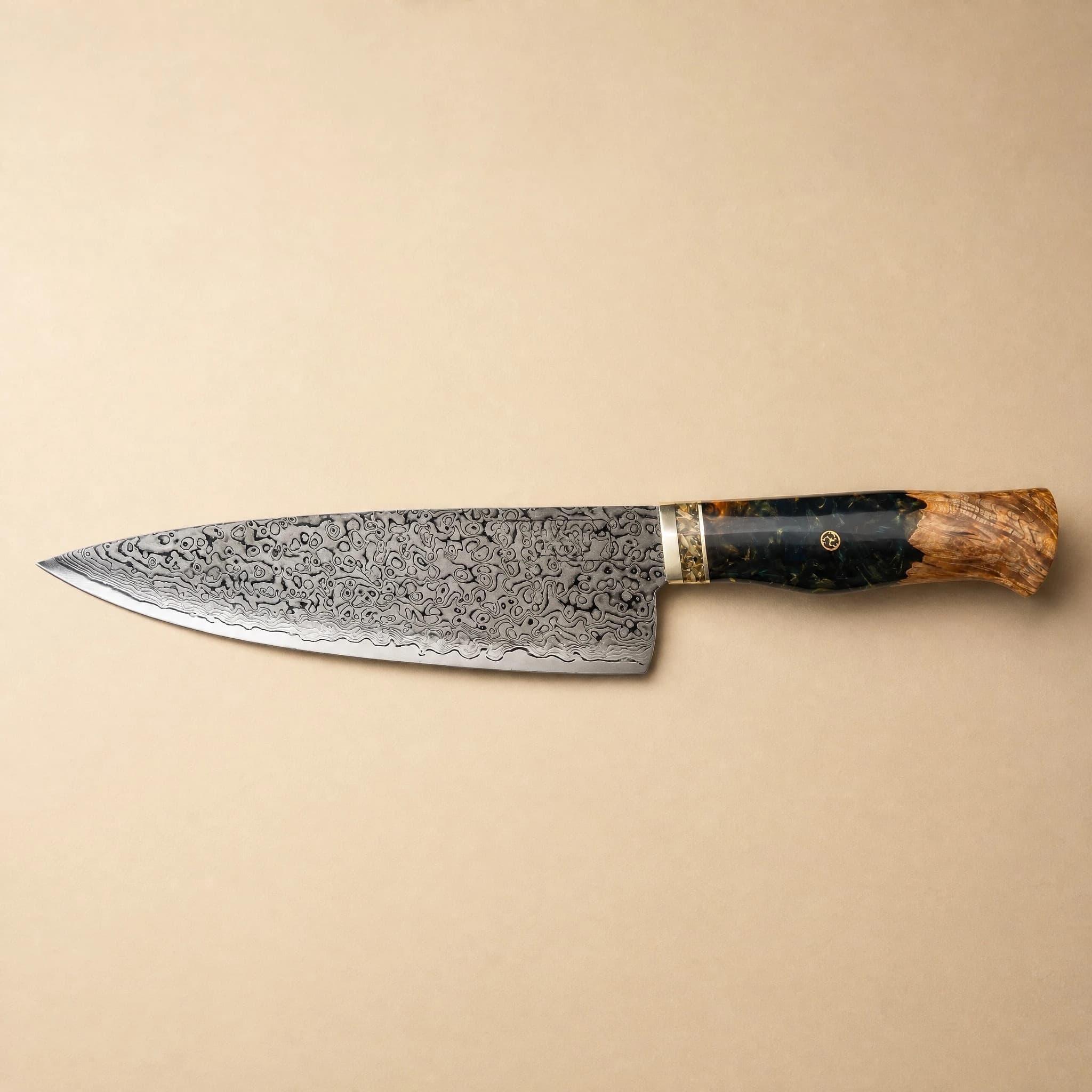 Hakuba 白馬 8" Damascus Steel Gyuto Chef Knife 牛刀