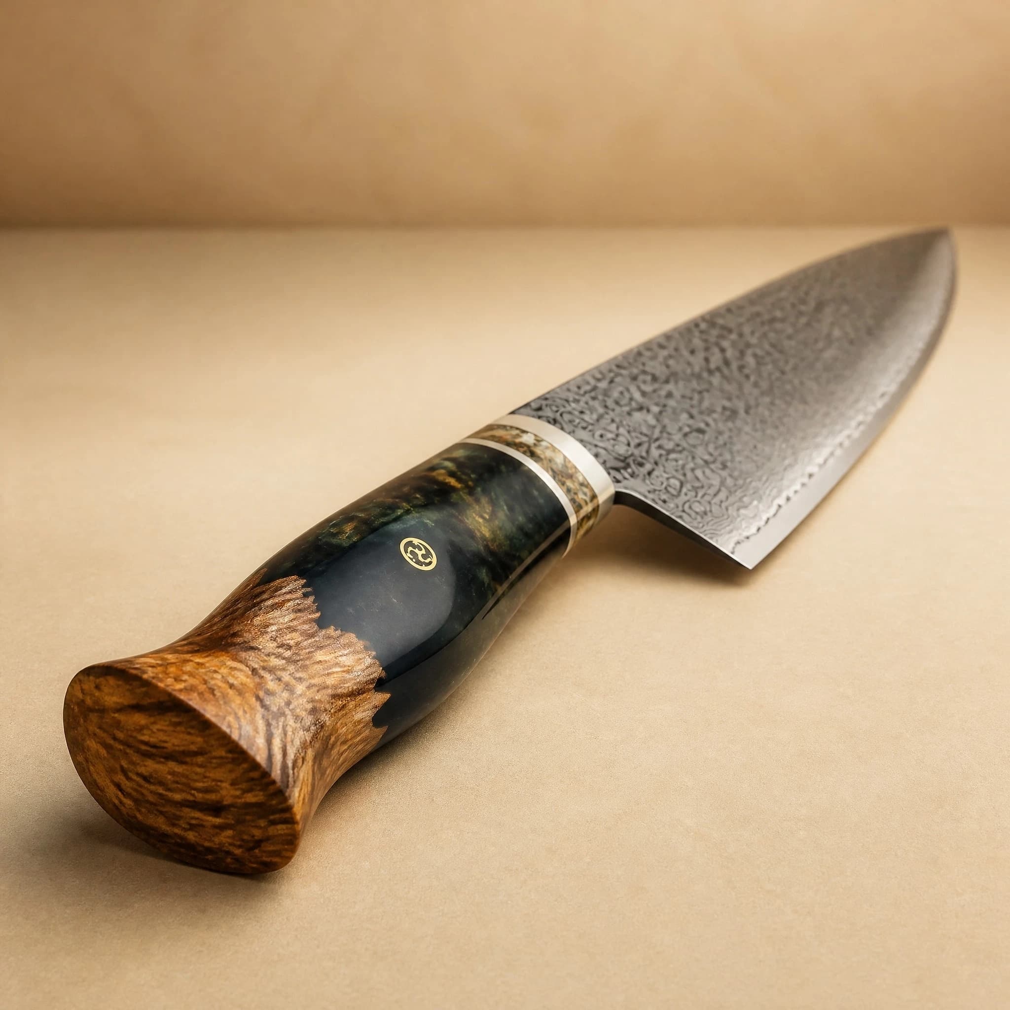 Hakuba 白馬 8" Damascus Steel Gyuto Chef Knife 牛刀
