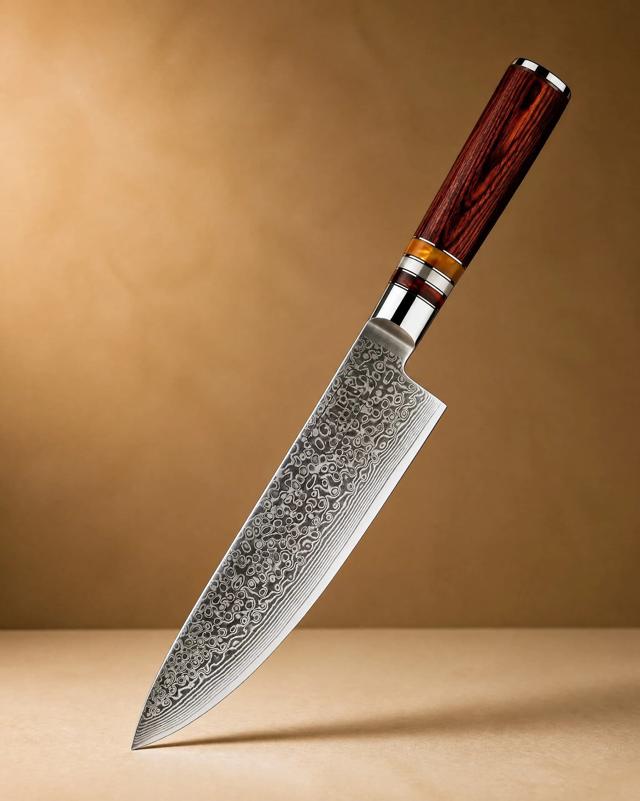 Kinzan 金山 7.7" Damascus Steel Gyuto Japanese Chef Knife
