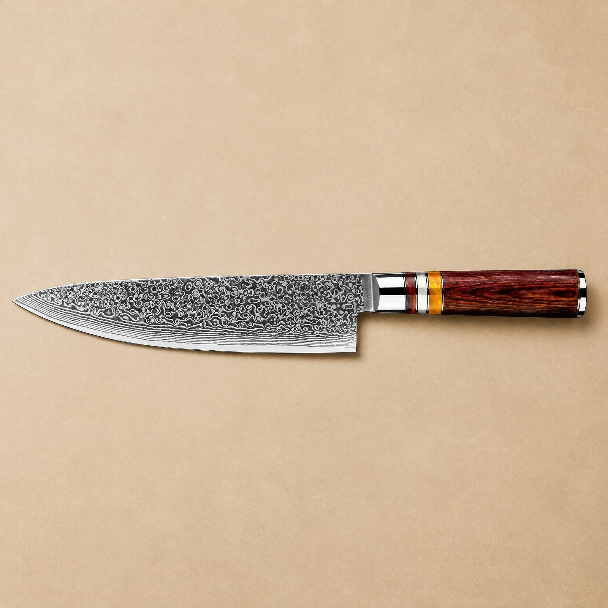 Kinzan 金山 7.7" Damascus Steel Gyuto Japanese Chef Knife
