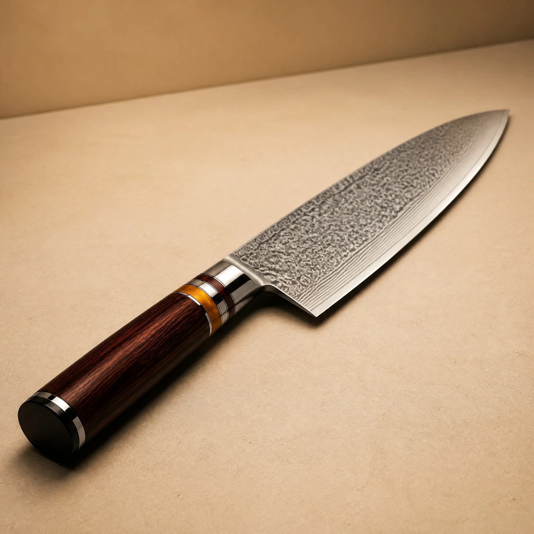 Kinzan 金山 7.7" Damascus Steel Gyuto Japanese Chef Knife