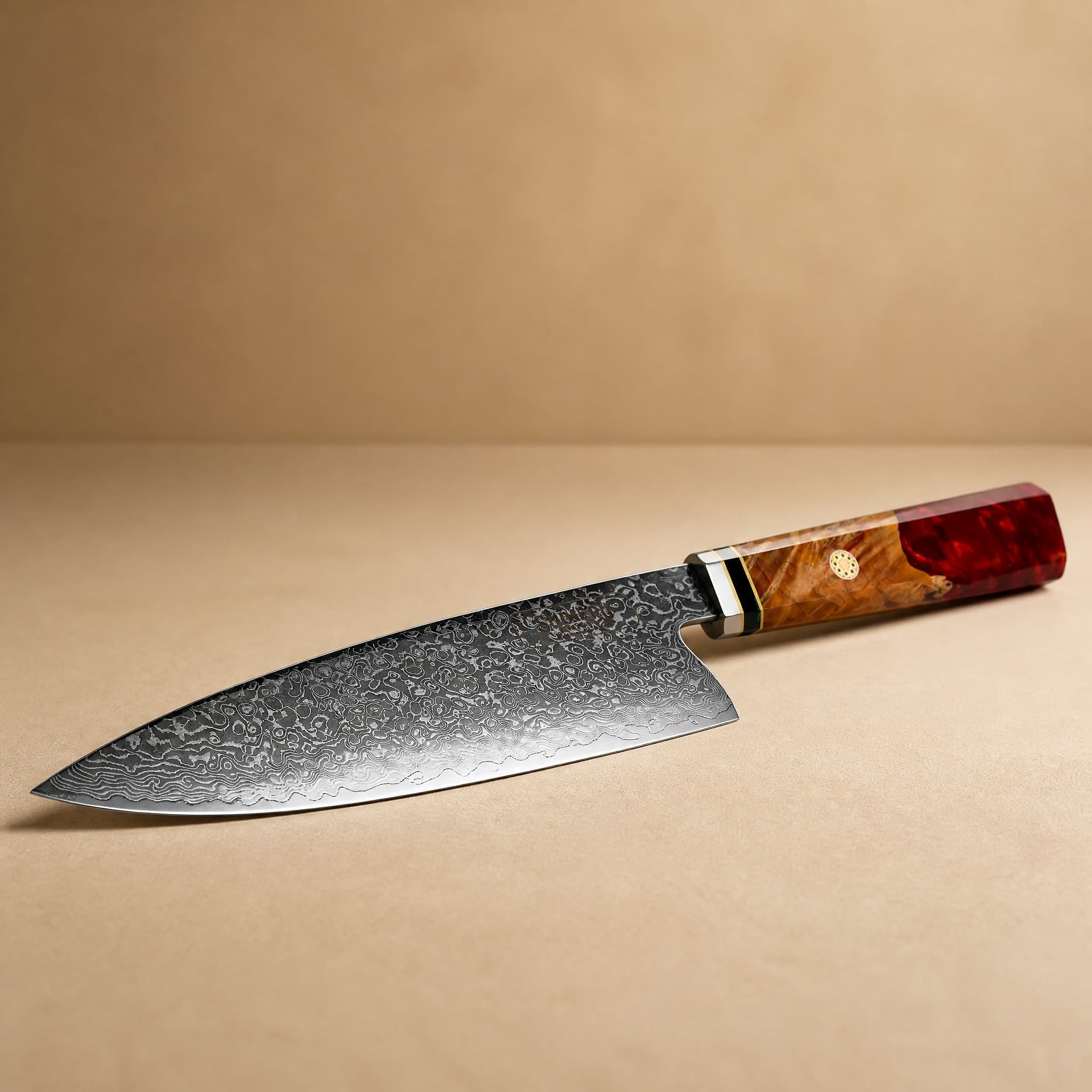 Otaru 小樽 8" Damascus Steel Gyuto Japanese Chef Knife