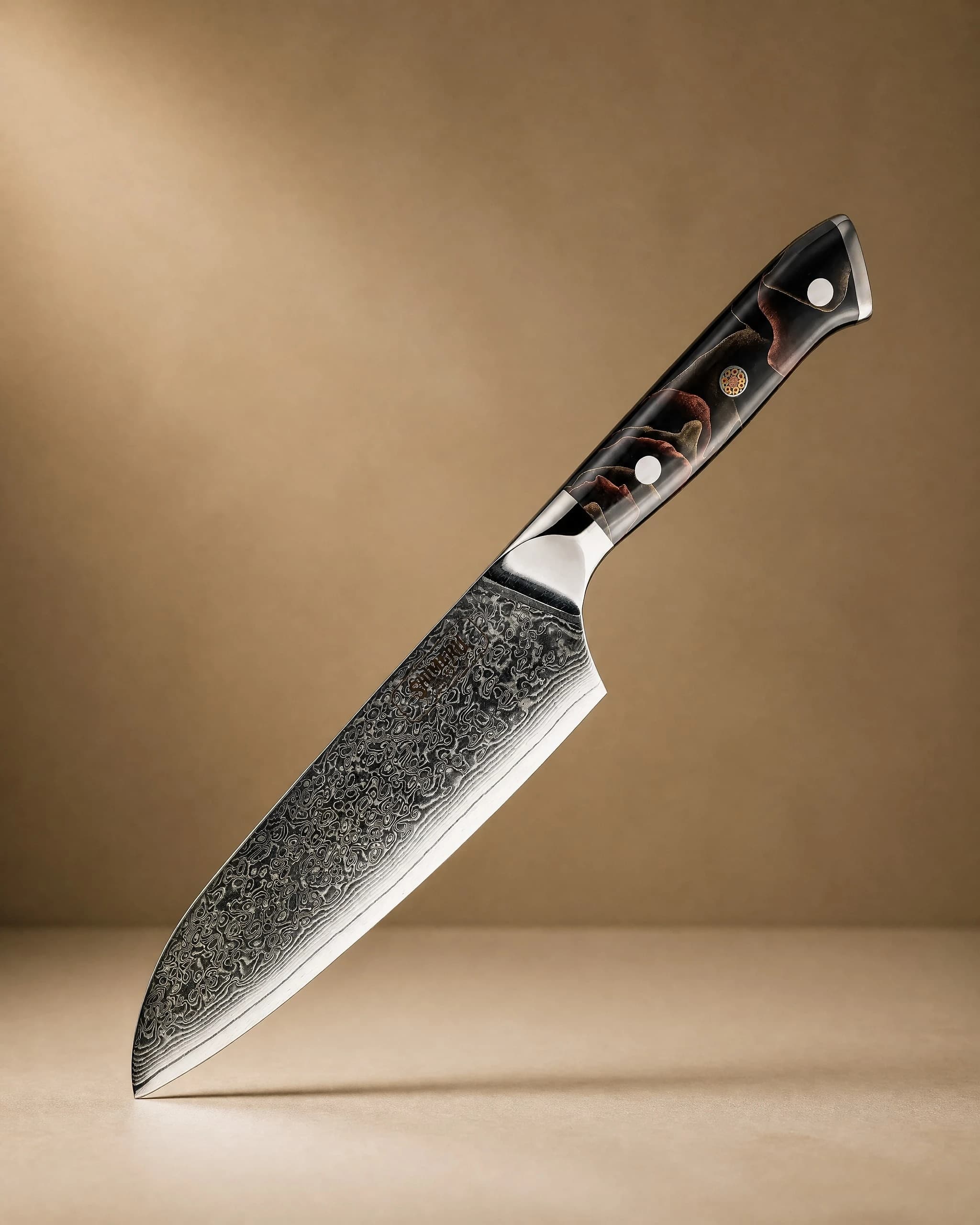 Hayama 葉山 7″ Damascus Steel Santoku Knife 三徳包丁