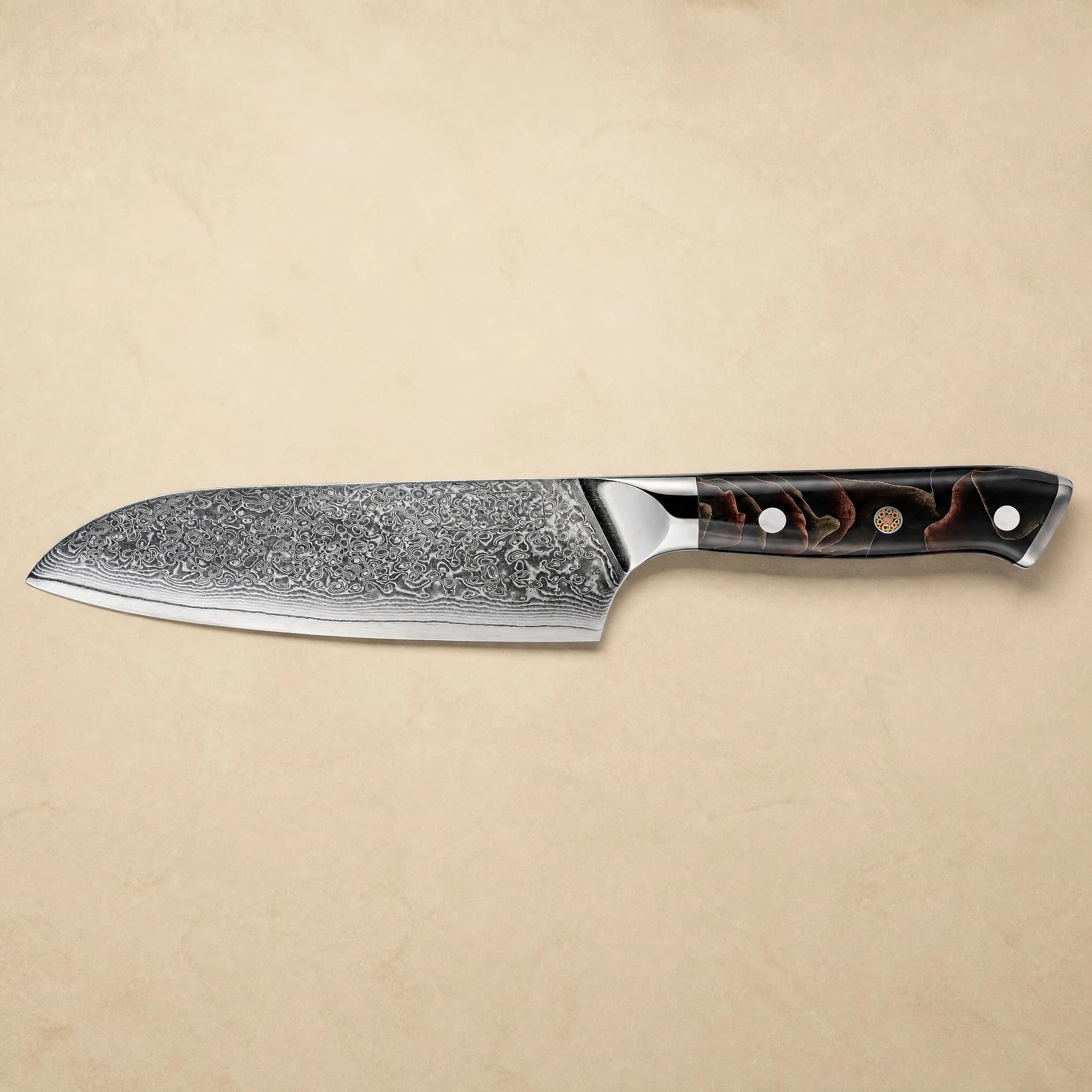 Hayama 葉山 7″ Damascus Steel Santoku Knife 三徳包丁