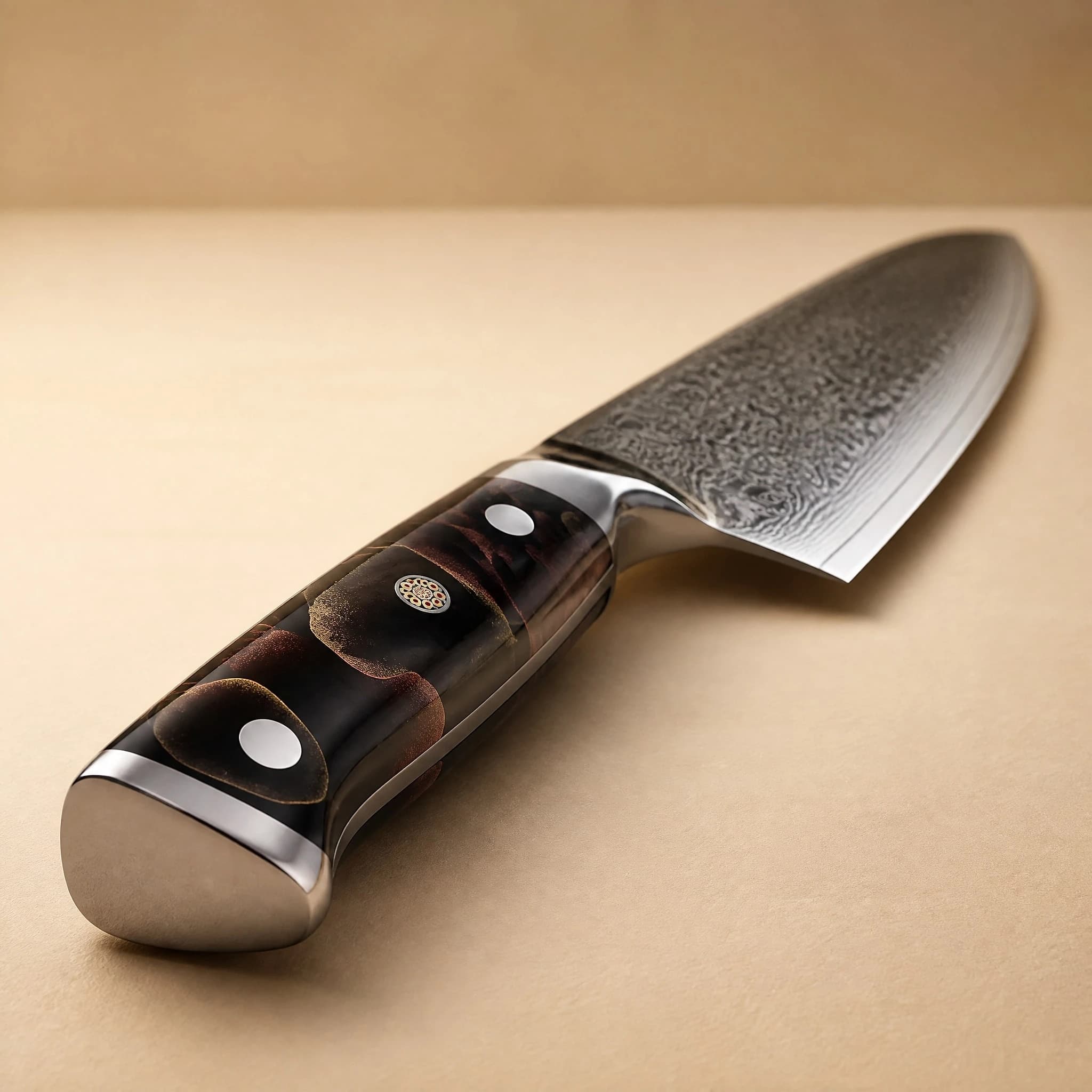 Hayama 葉山 7″ Damascus Steel Santoku Knife 三徳包丁