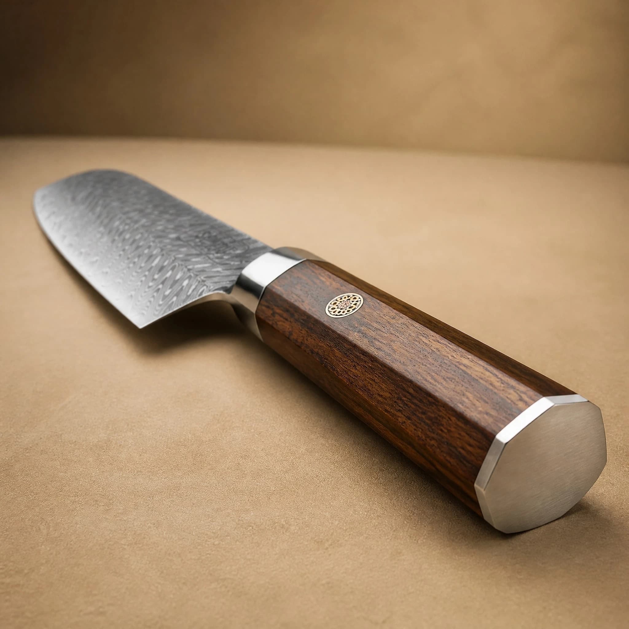 Komachi 小町 7″ Damascus Steel Santoku Knife 三徳包丁