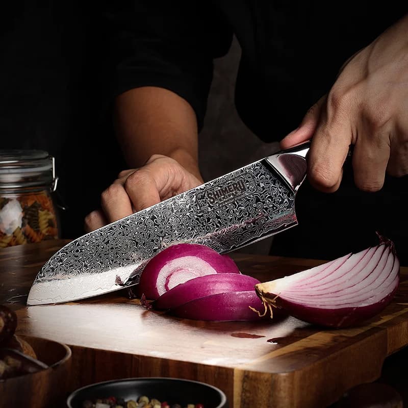 Asuka 飛鳥 7″ Damascus Steel Santoku Knife 三徳包丁